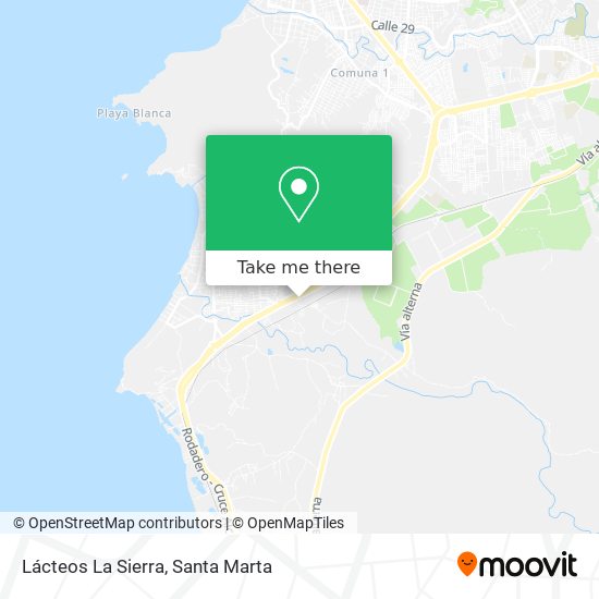 Lácteos La Sierra map