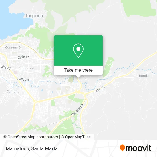 Mapa de Mamatoco