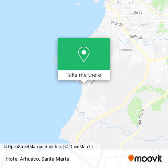 Hotel Arhuaco map
