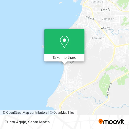 Punta Aguja map