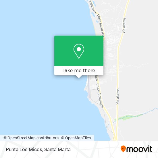 Punta Los Micos map