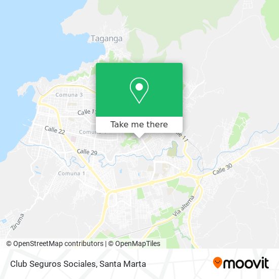 Club Seguros Sociales map