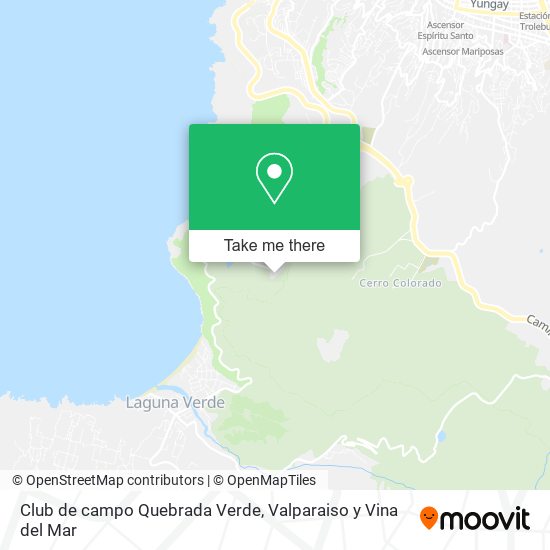 Club de campo Quebrada Verde map