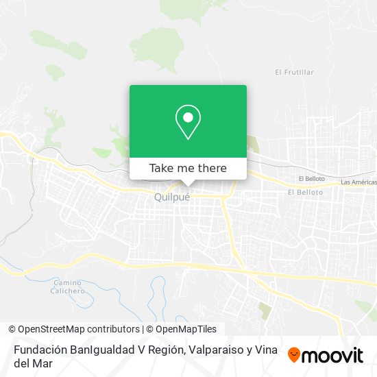 Mapa de Fundación BanIgualdad V Región