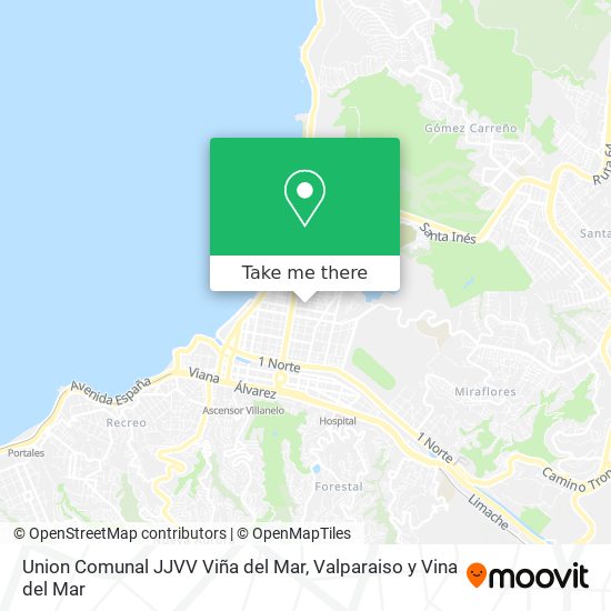 Union Comunal JJVV Viña del Mar map