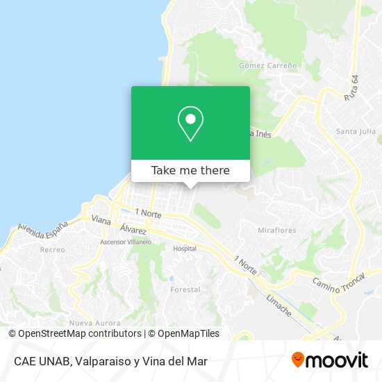 Mapa de CAE UNAB