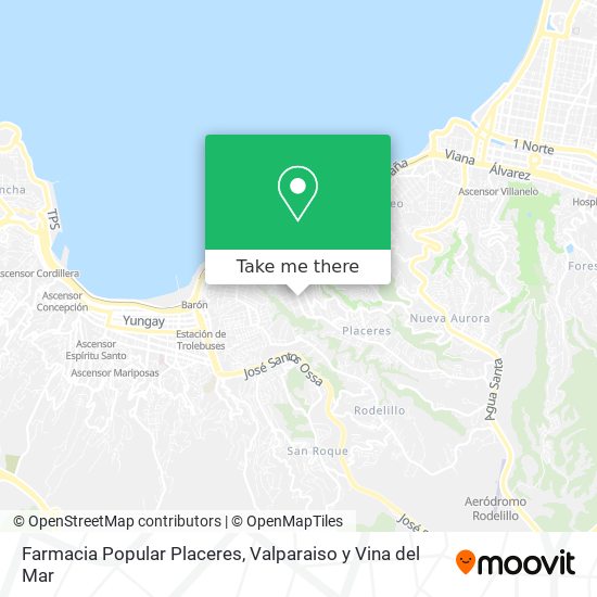 Mapa de Farmacia Popular Placeres