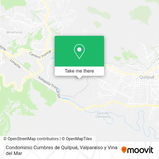 Mapa de Condominio Cumbres de Quilpué