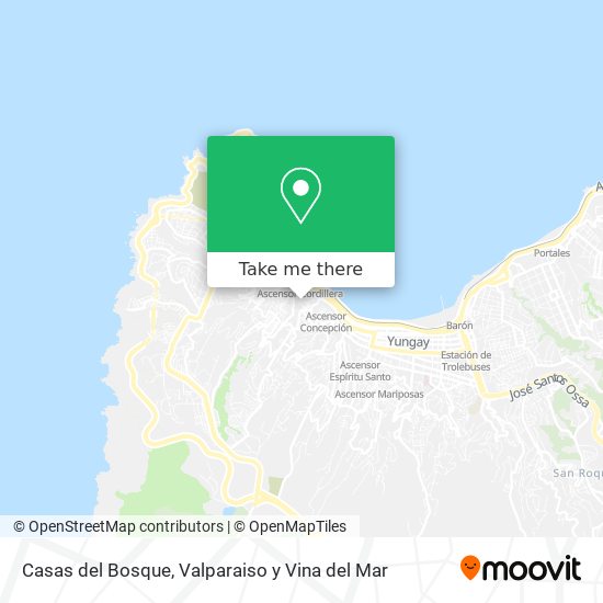 Mapa de Casas del Bosque
