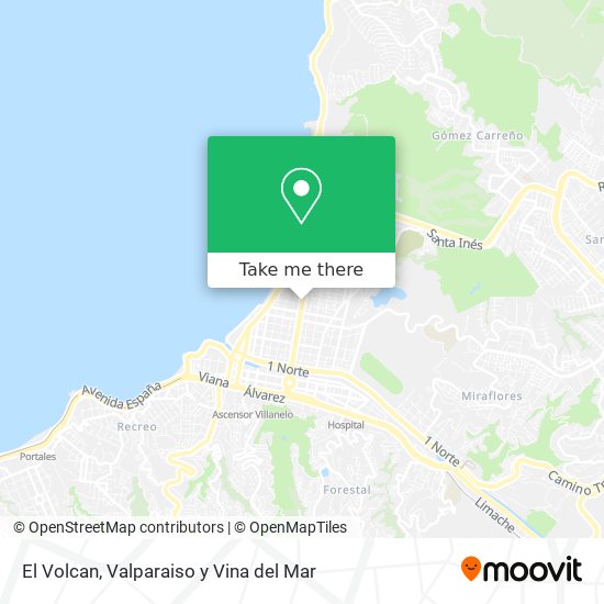 Mapa de El Volcan