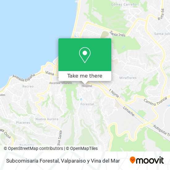 Mapa de Subcomisaría Forestal