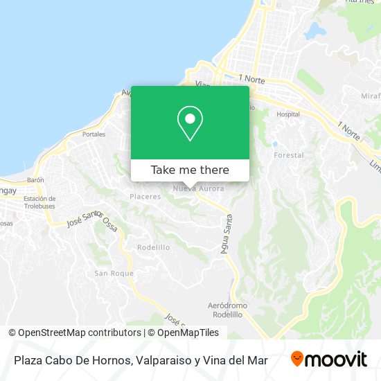 Plaza Cabo De Hornos map