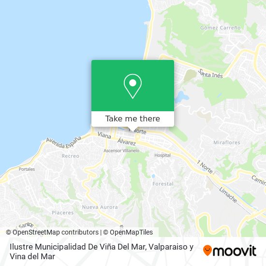 Ilustre Municipalidad De Viña Del Mar map