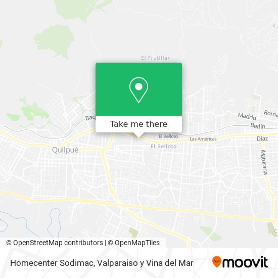 Mapa de Homecenter Sodimac