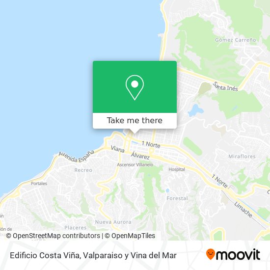 Edificio Costa Viña map