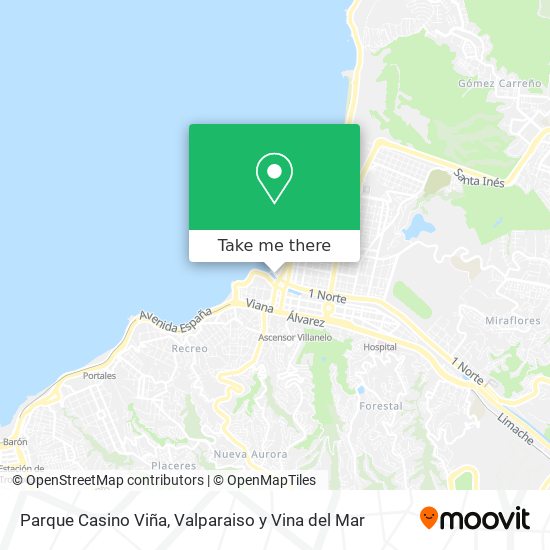 Mapa de Parque Casino Viña