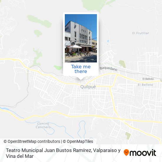 Mapa de Teatro Municipal Juan Bustos Ramírez