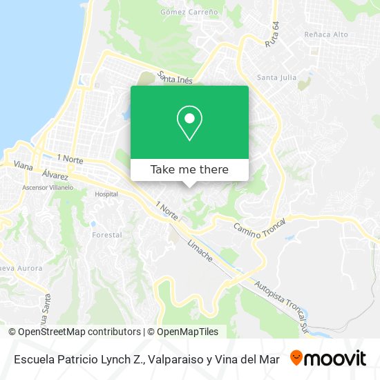 Mapa de Escuela Patricio Lynch Z.