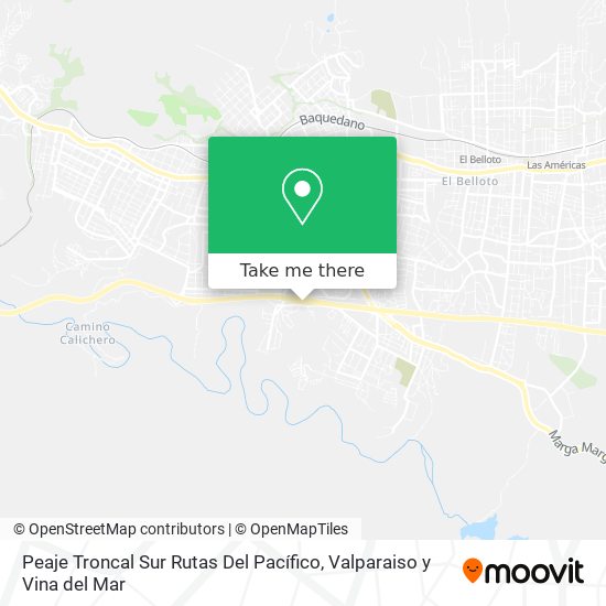 Peaje Troncal Sur Rutas Del Pacífico map