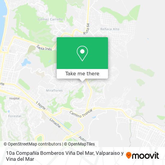10a Compañía Bomberos Viña Del Mar map