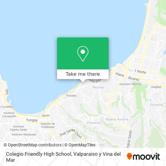 Mapa de Colegio Friendly High School