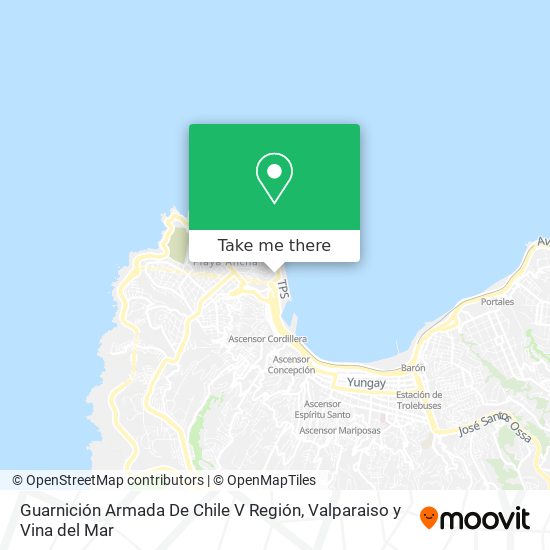 Guarnición Armada De Chile V Región map