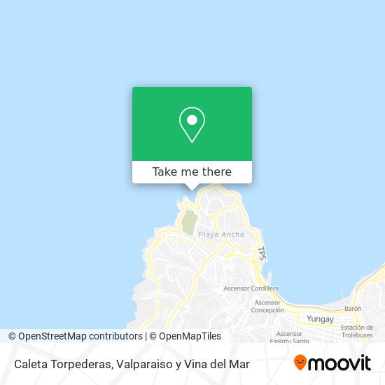 Caleta Torpederas map