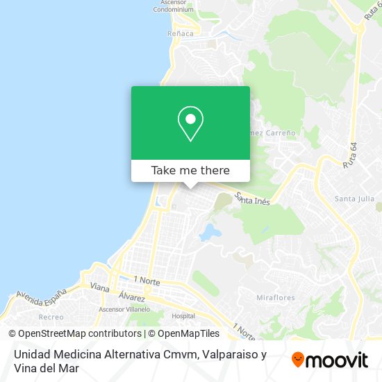 Unidad Medicina Alternativa Cmvm map