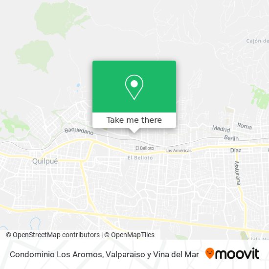 Condominio Los Aromos map