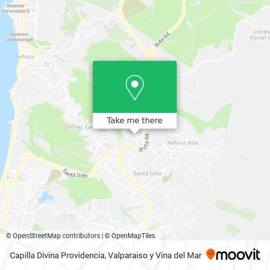 Mapa de Capilla Divina Providencia