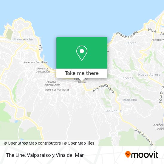 The Line map