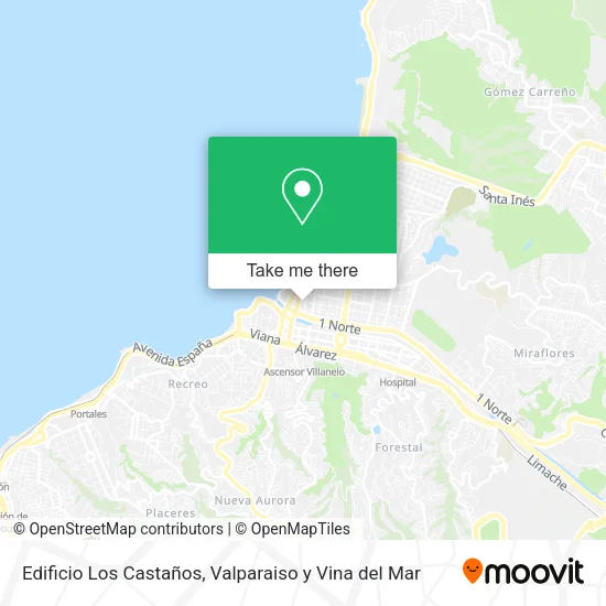 Mapa de Edificio Los Castaños