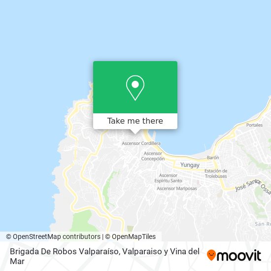 Brigada De Robos Valparaíso map