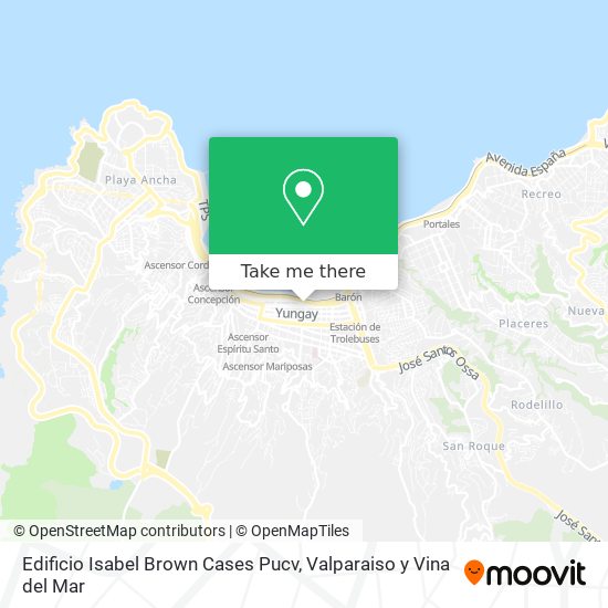 Edificio Isabel Brown Cases Pucv map