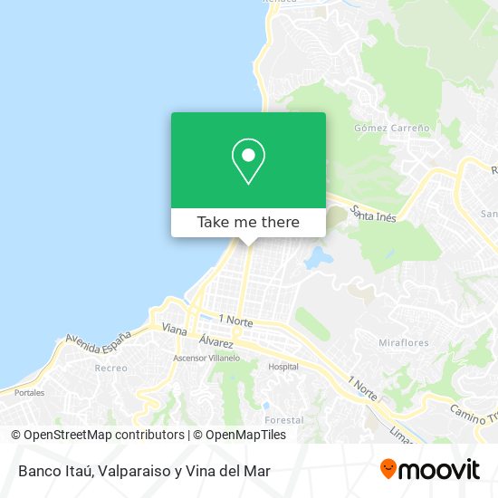 Mapa de Banco Itaú