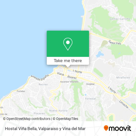 Hostal Viña Bella map
