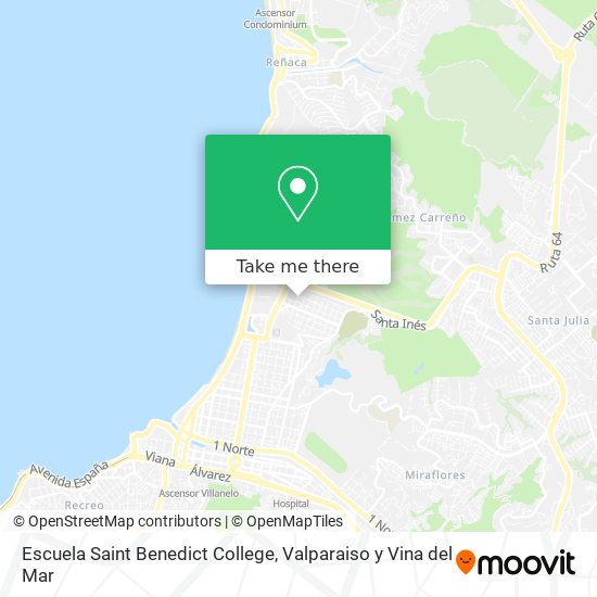 Mapa de Escuela Saint Benedict College