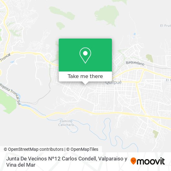 Mapa de Junta De Vecinos Nº12 Carlos Condell