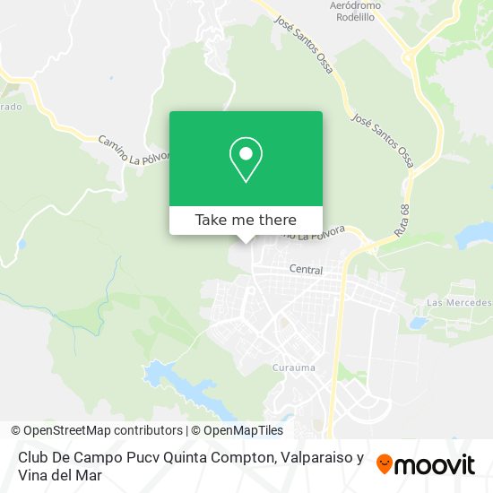 Club De Campo Pucv Quinta Compton map