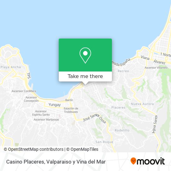 Mapa de Casino Placeres