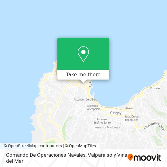 Mapa de Comando De Operaciones Navales