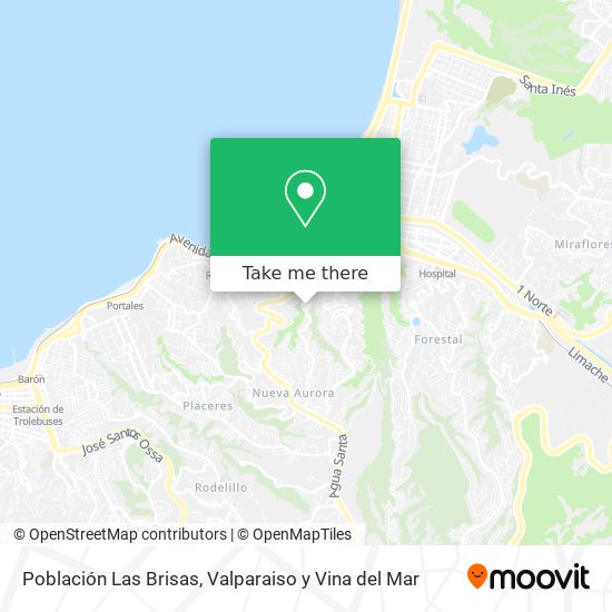 Población Las Brisas map