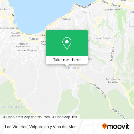 Las Violetas map