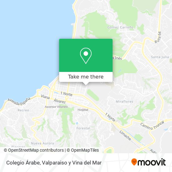 Mapa de Colegio Árabe