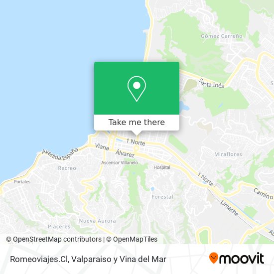 Romeoviajes.Cl map