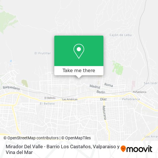 Mapa de Mirador Del Valle - Barrio Los Castaños