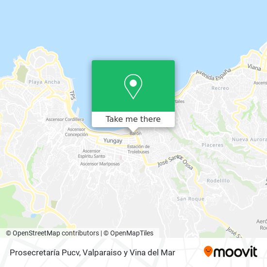 Prosecretaría Pucv map