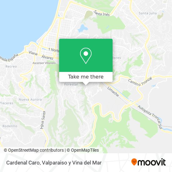 Cardenal Caro map