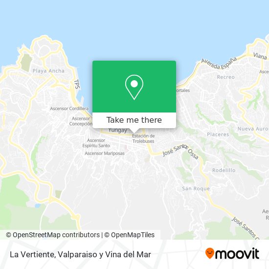 Mapa de La Vertiente