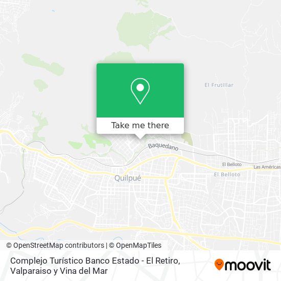 Complejo Turístico Banco Estado - El Retiro map